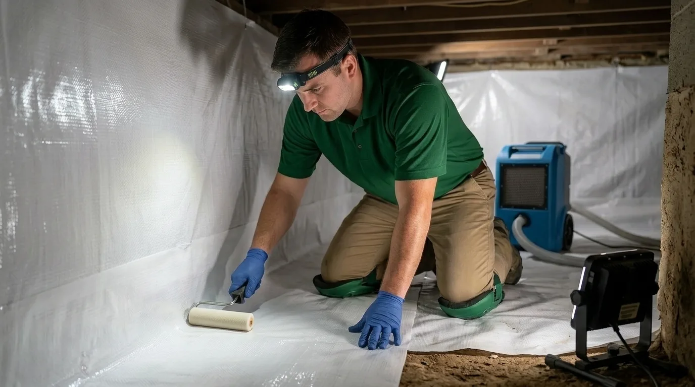 Crawl Space Encapsulation in Middlesex