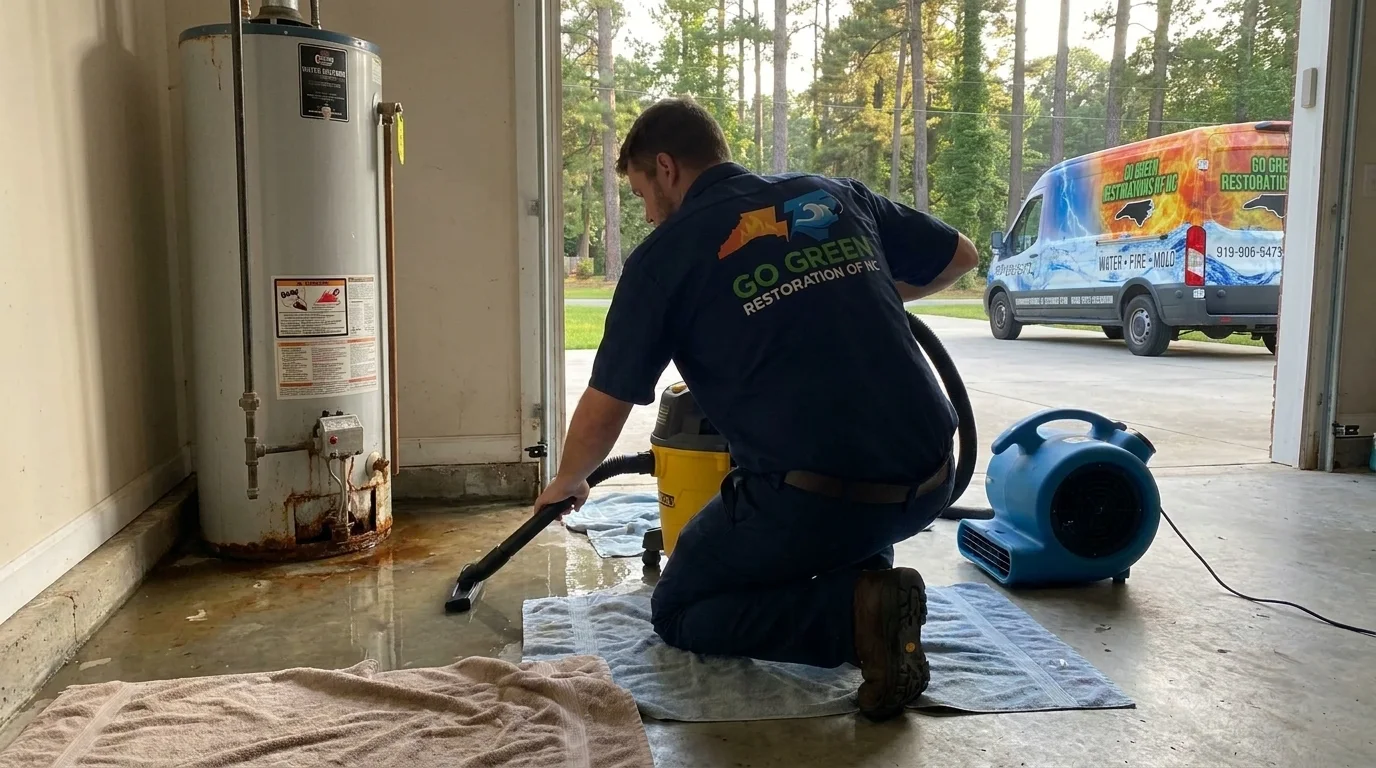 24/7 Emergency Water Heater Flood Cleanup in Middlesex